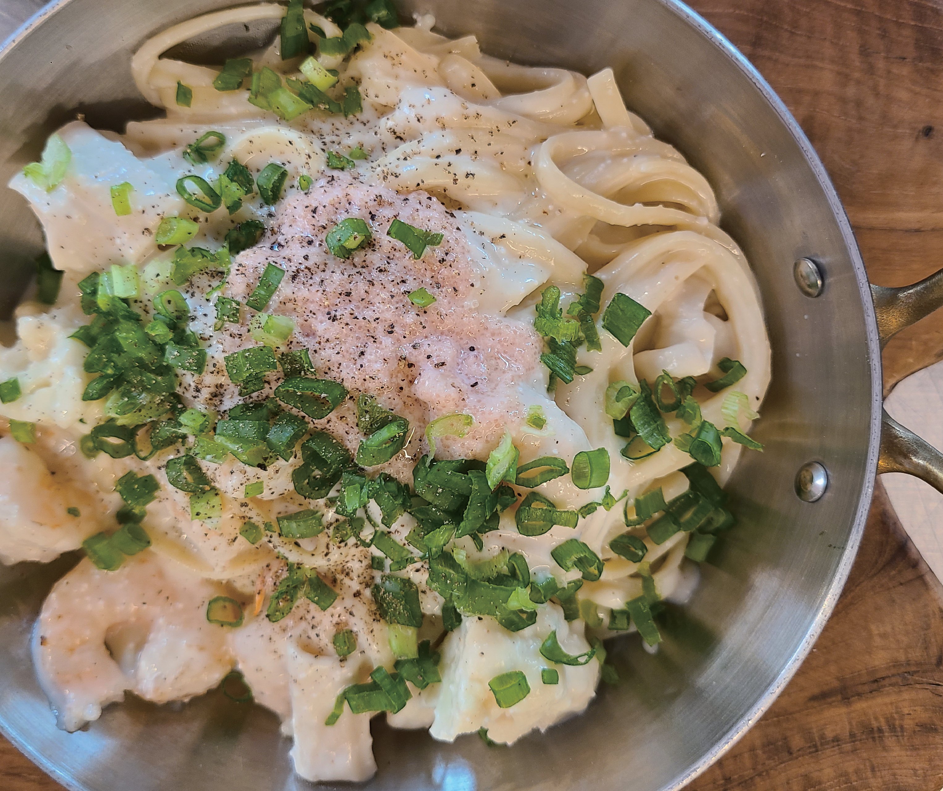 쉬림프 명란 크림파스타